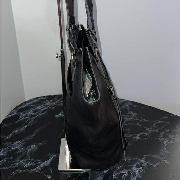 The Sak Handbag Sierra Leather Black Shopper Shoulder Bag AUTHENTIC NWT - Picture 5 of 12